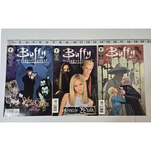 Lot 3 Vintage Dark Horse Buffy Vampire Slayer Comics Lover's Walk Spike Dru 36